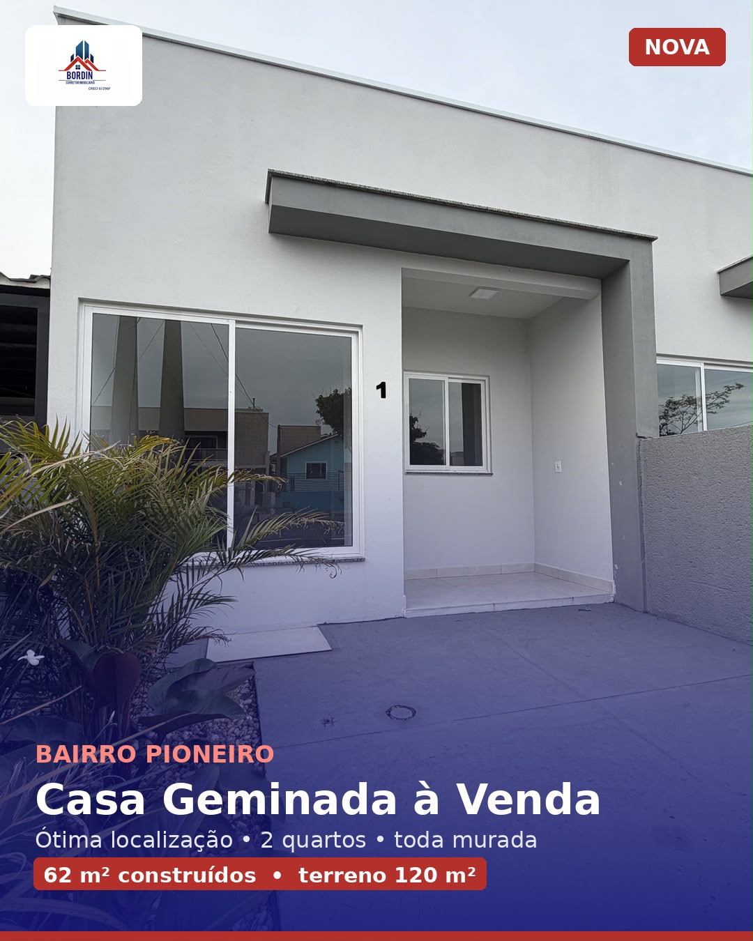 Casa Germinada com 2 quartos